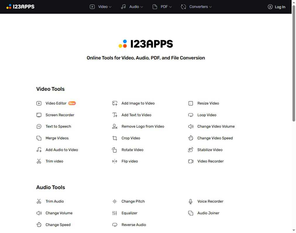 123apps 网站截图