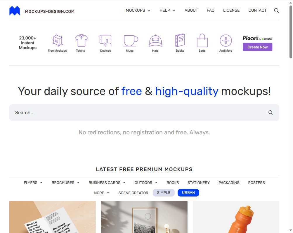 Mockups-Design 网址截图