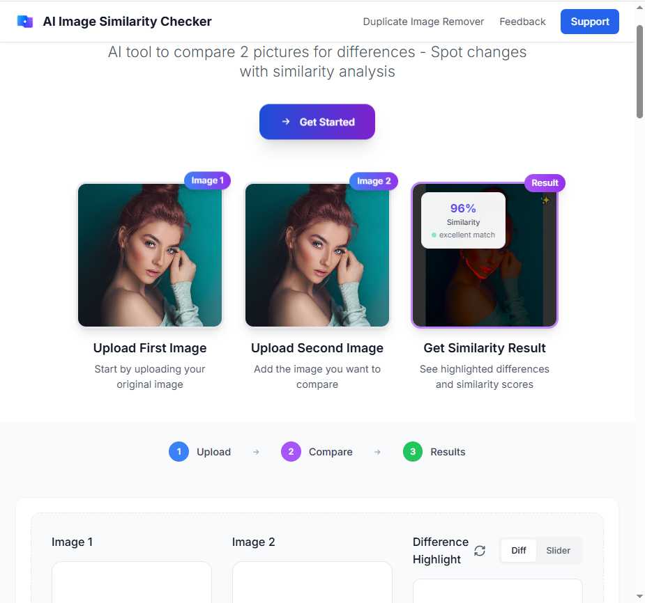 AI Image Similarity Checker