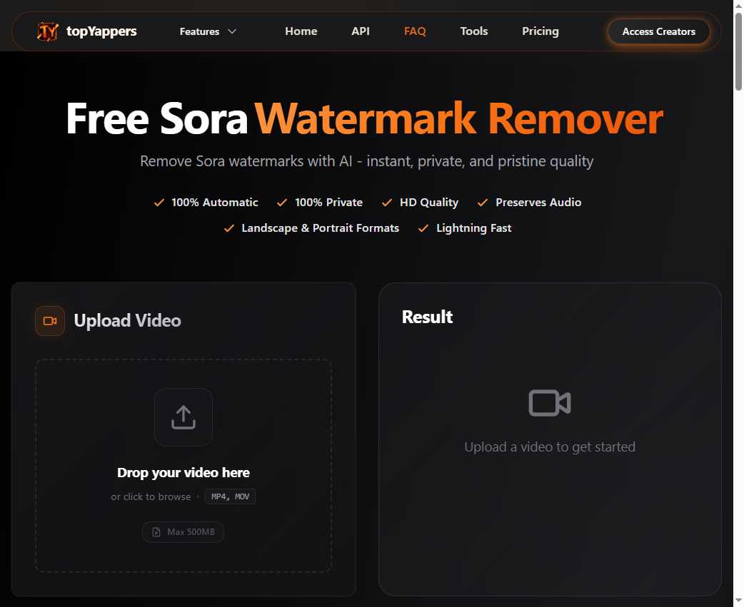 Sora Watermark Remover