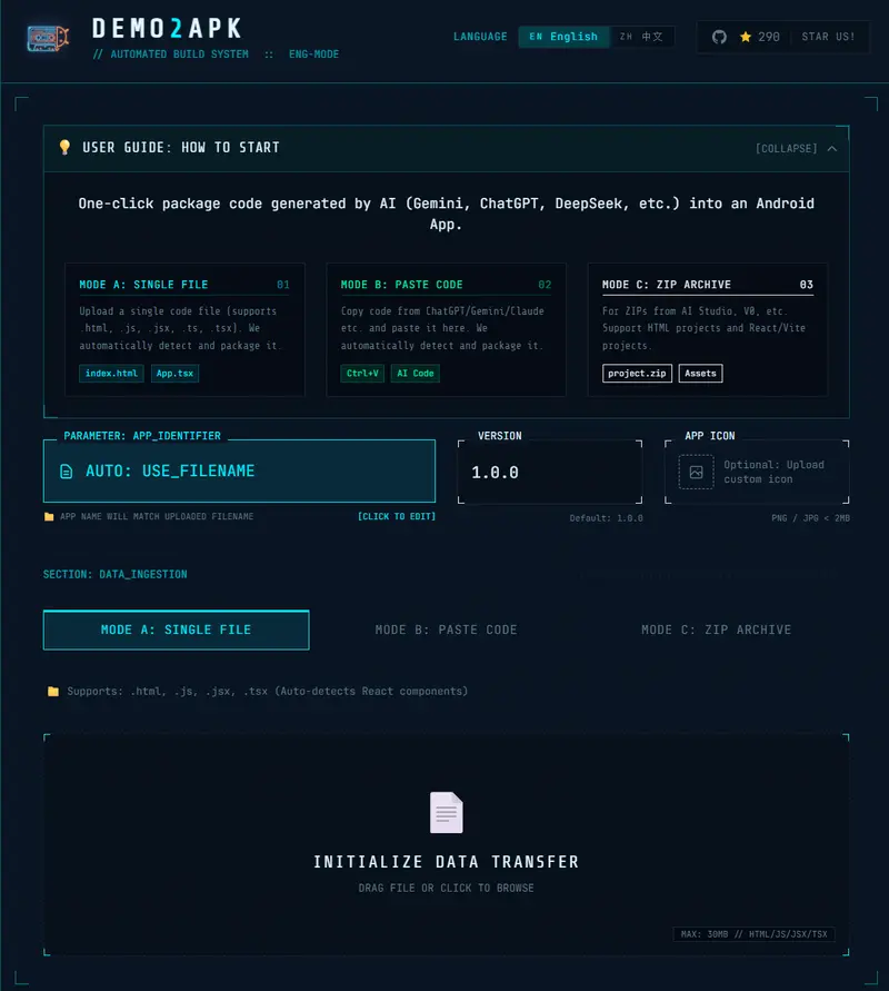 Demo2APK